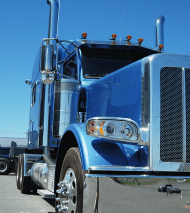 Home 2 semi truck carrying slag cement byproducts